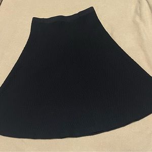 CAbi Style #214 Black Textured Amelie A-line Skirt Size XS